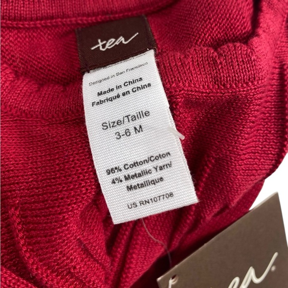 NWT Tea Collection Candelaria Sweater Dress Long Sleeve 3-6M - Picture 3 of 3